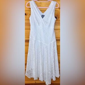 Rabbit Rabbit Rabbit White Asymmetrical Lace Dress